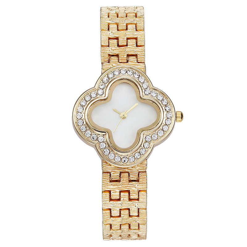 Jewelry Diamond Watches - Women's Quartz Watch Four-Leaf Clover Diamond