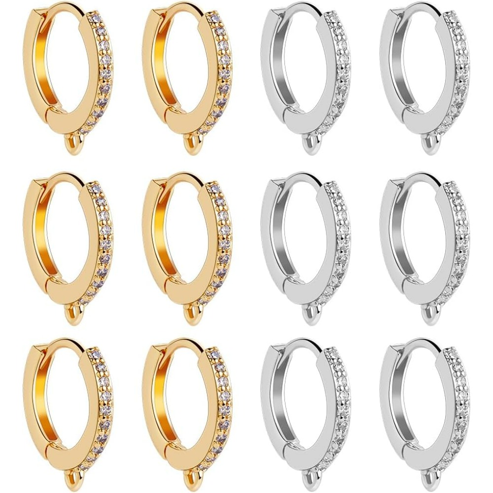 1 Box 12Pcs Round Leverback Ho - Hoop Earrings ulasan dan harga
