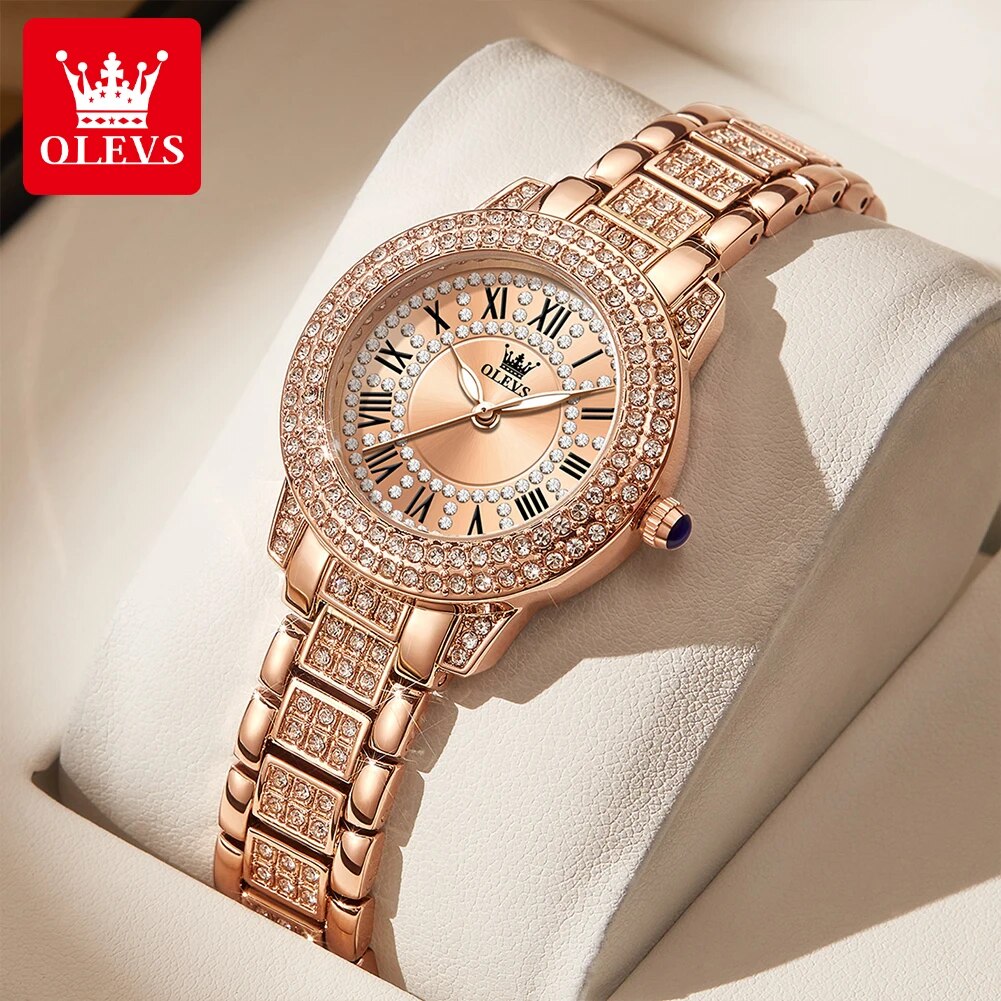 OLEVS 9943 Luxury All Diamond  - Jewelry Diamond Watches ulasan dan harga