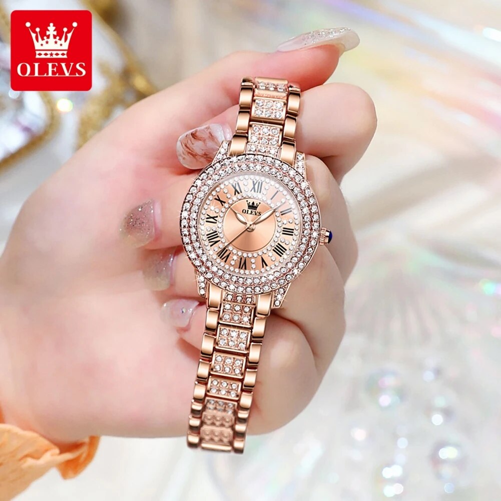 OLEVS 9943 Luxury All Diamond  - Jewelry Diamond Watches ulasan dan harga