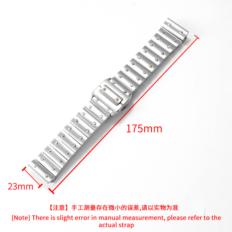Stainless Steel Watch Strap Me - Cartier Watch Santos ulasan dan harga