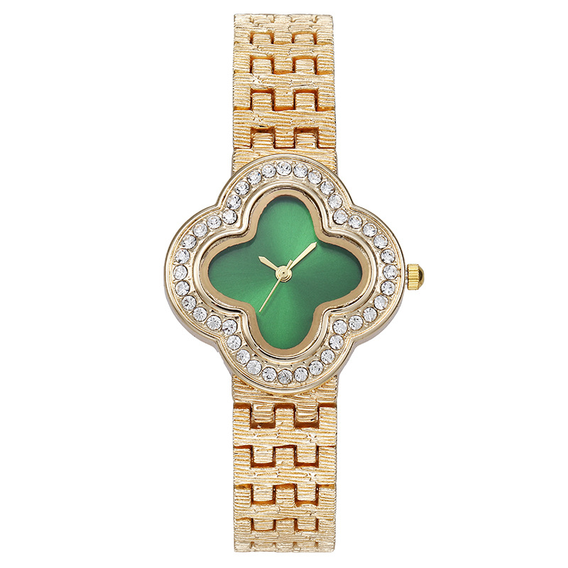 Women's Quartz Watch Four-Leaf - Jewelry Diamond Watches ulasan dan harga