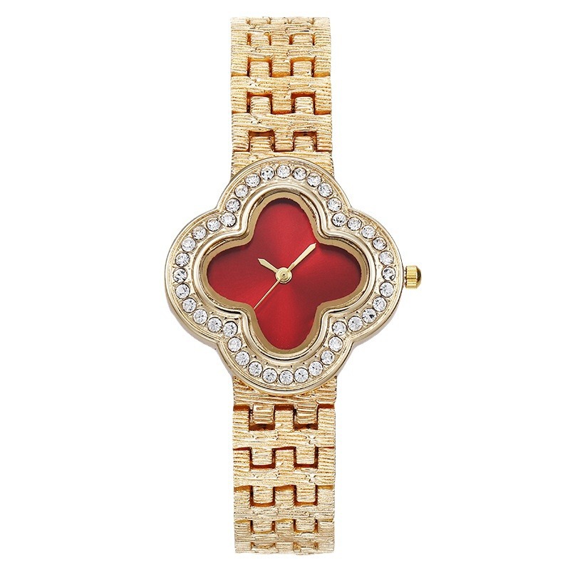Women's Quartz Watch Four-Leaf - Jewelry Diamond Watches ulasan dan harga