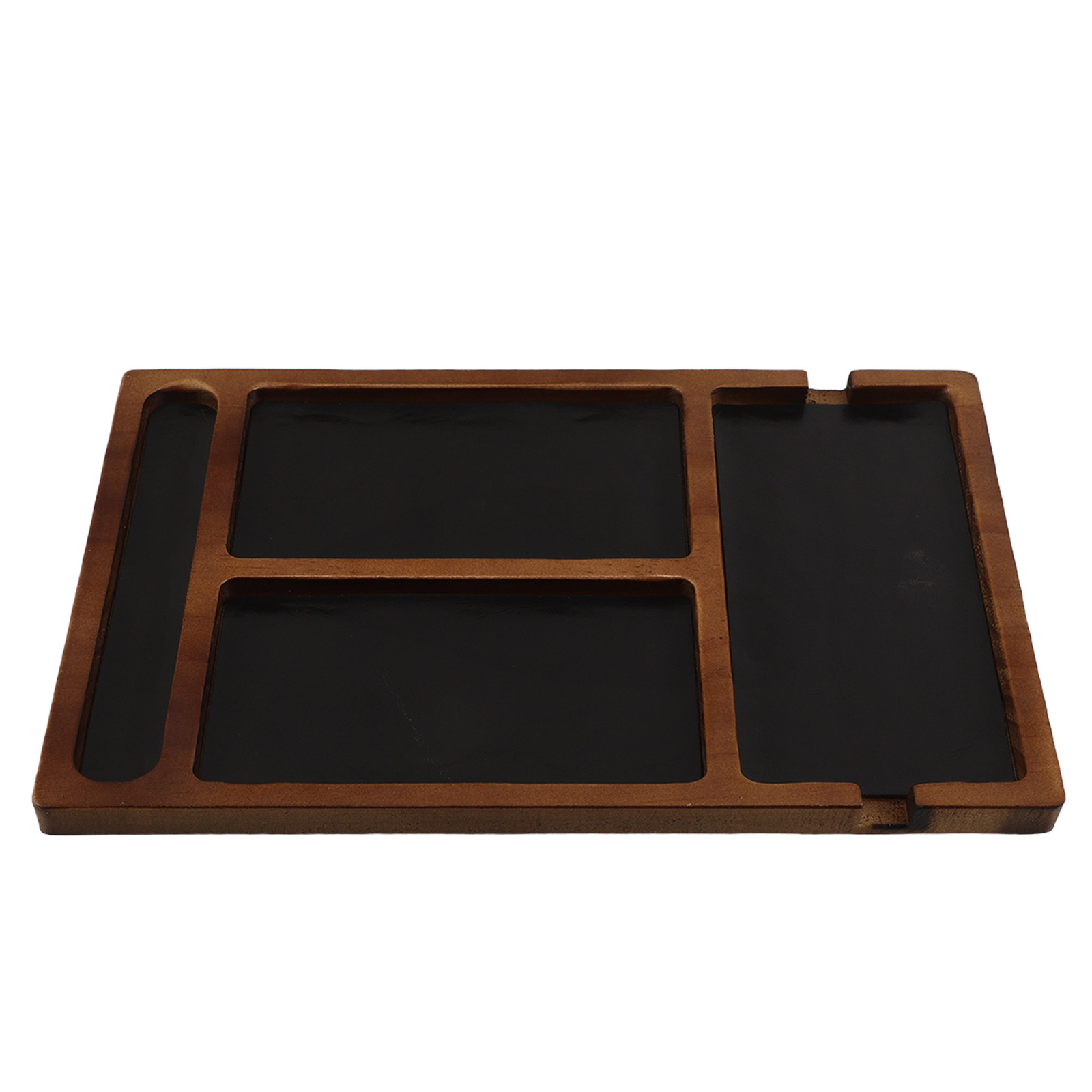 Multi-Compartment Wooden Jewel - Watches Jewelry Holder ulasan dan harga
