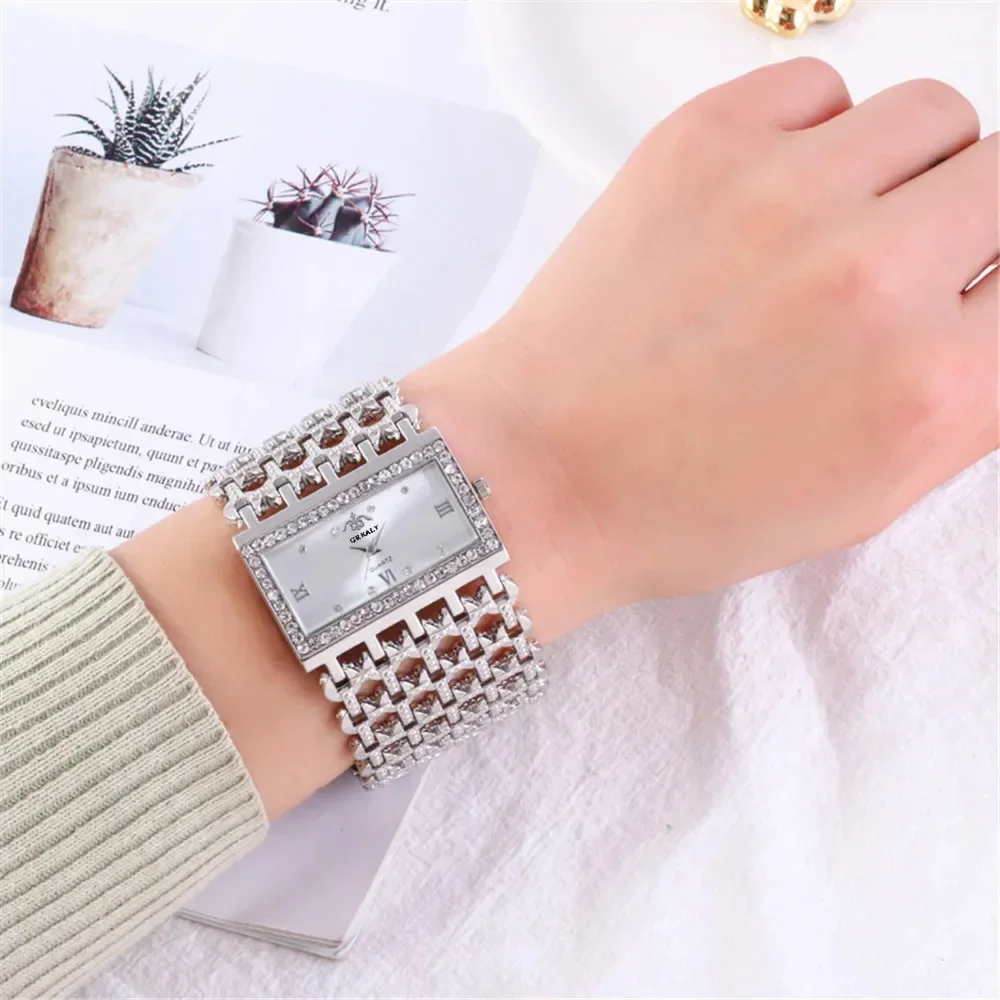 Women's Fashion Luxury Square  - Jewelry Diamond Watches ulasan dan harga