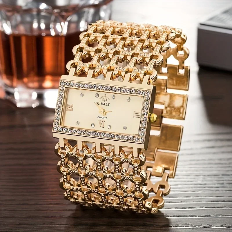 Women's Fashion Luxury Square  - Jewelry Diamond Watches ulasan dan harga