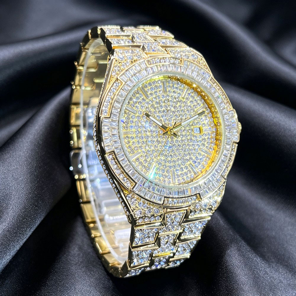 Hot Sell Gold Ice Watch For Me - Jewelry And Watches Luxury Brand ulasan dan harga