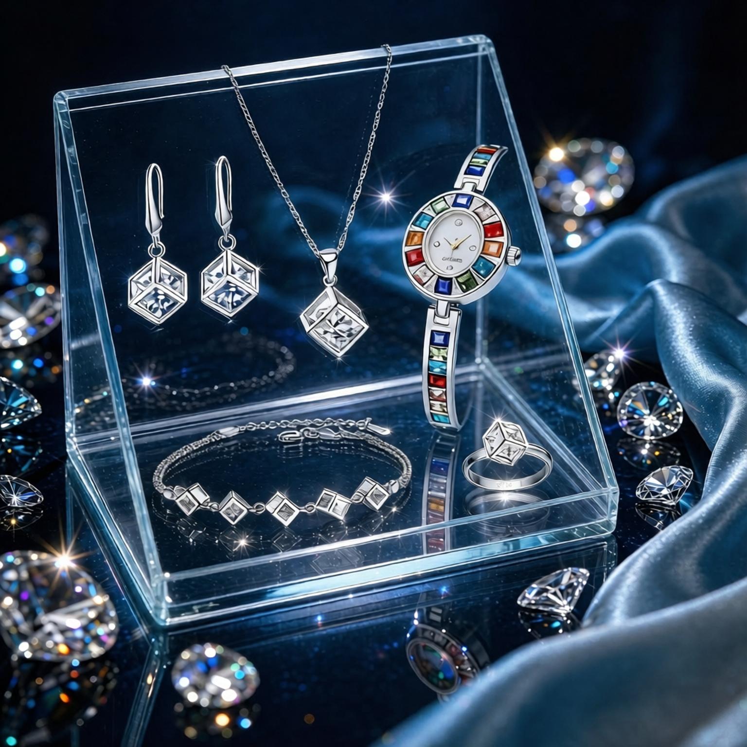 Luxury 925 Sterling Silver Geo - Best Jewelry Watches For Women ulasan dan harga