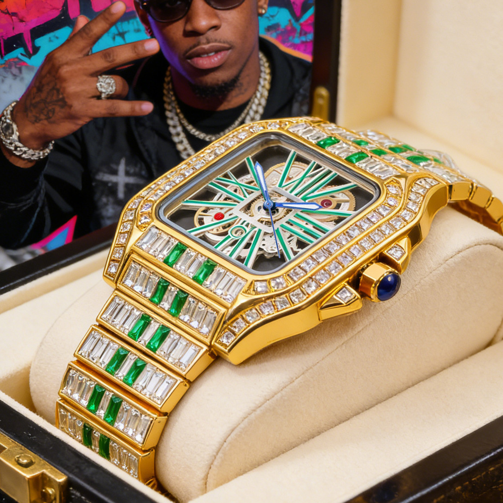 Hollow Luxury Bling Quartz Wri - Jewelry And Watches Luxury Brand ulasan dan harga