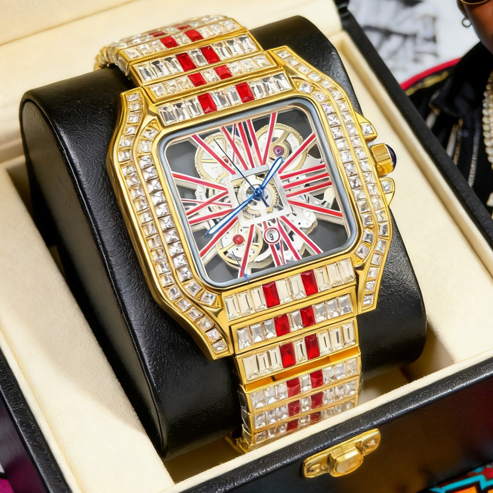 Hollow Luxury Bling Quartz Wri - Jewelry And Watches Luxury Brand ulasan dan harga