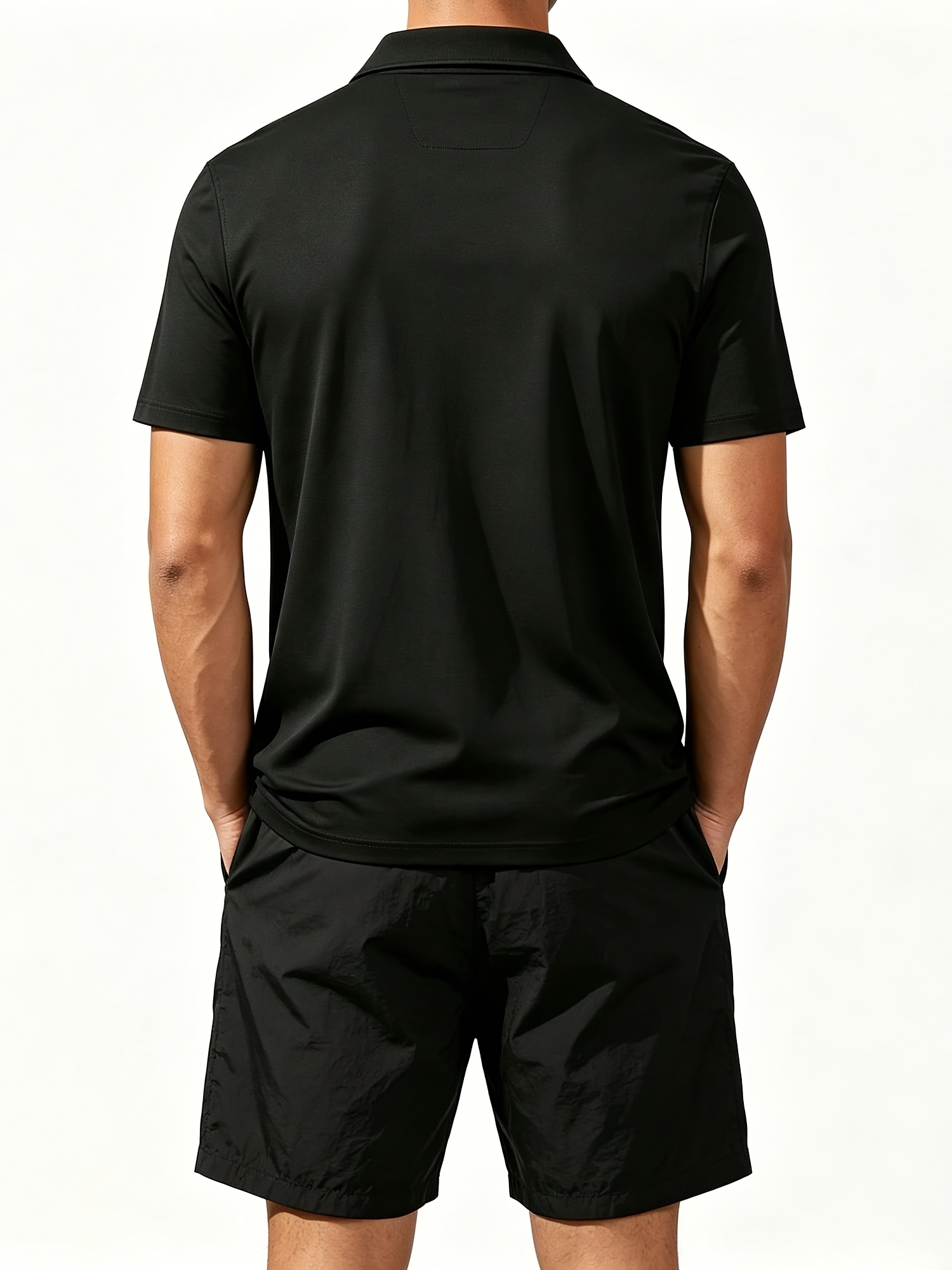 Men's Polo Shirt and Beach Sho - Watches & Jewelry Tsukiu ulasan dan harga