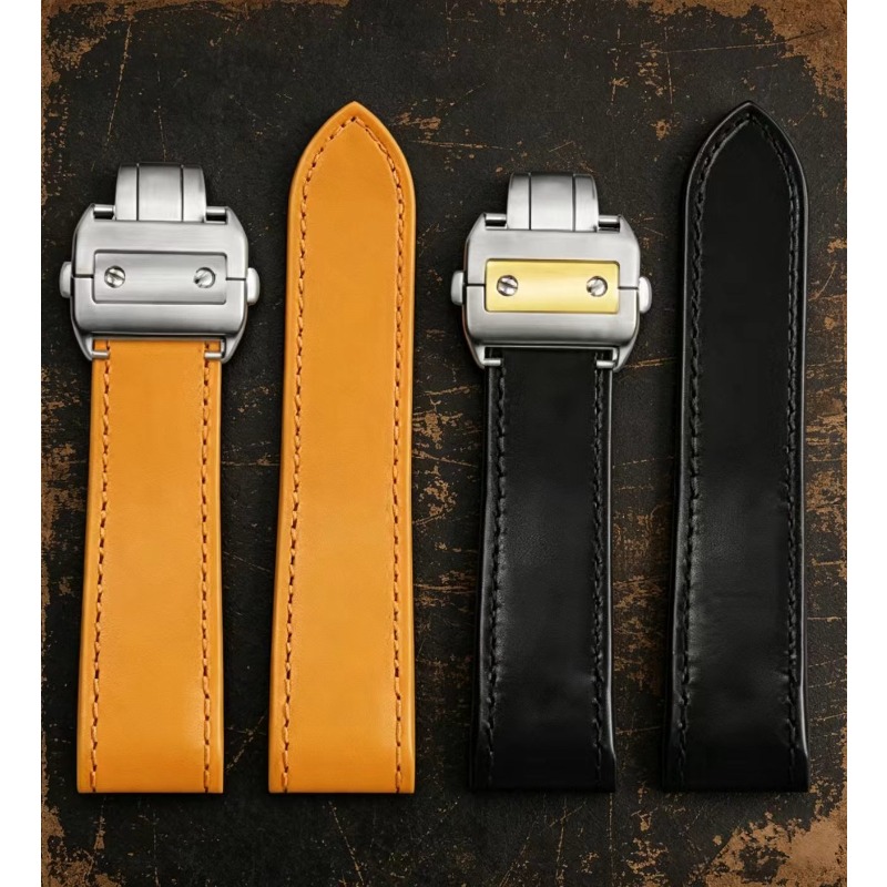 Genuine Lea/ther Watch Strap f - Cartier Watch Santos ulasan dan harga