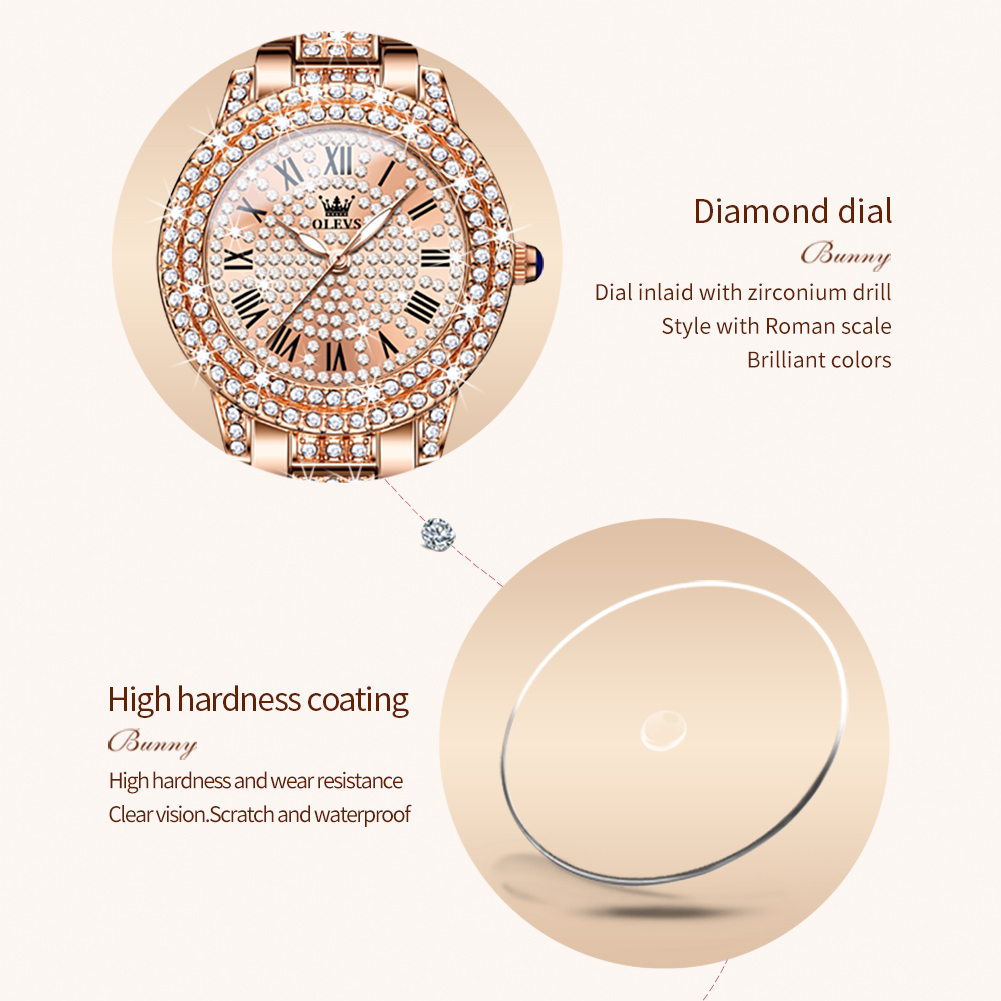 OLEVS 9943 Luxury All Diamond  - Jewelry Diamond Watches ulasan dan harga